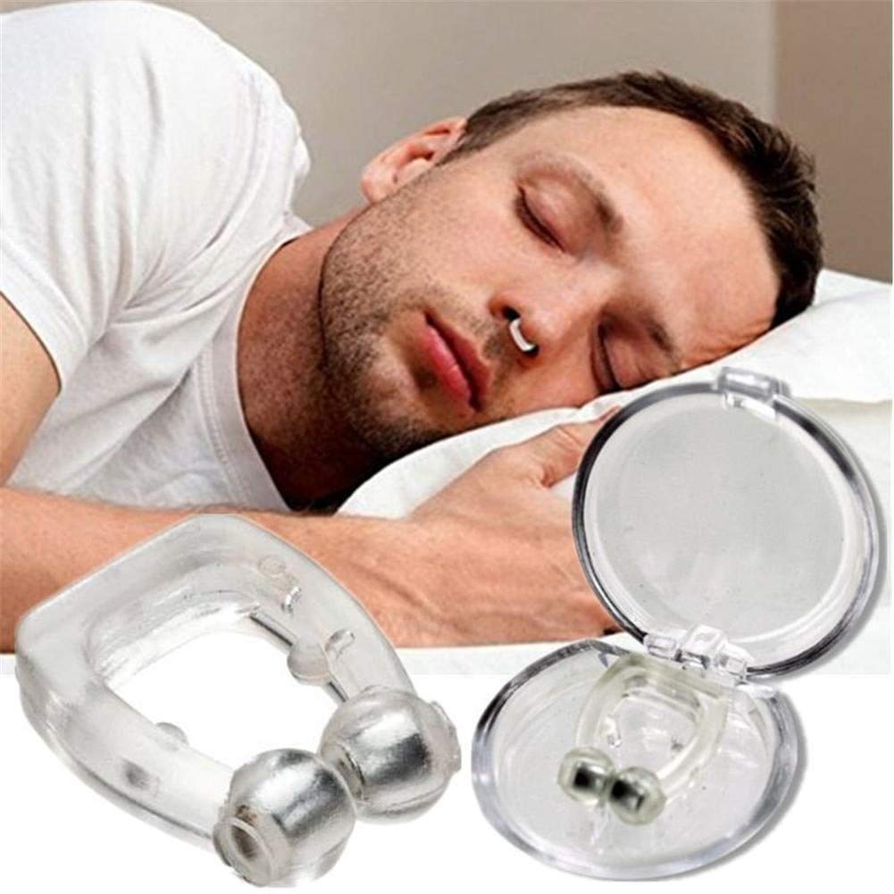 VAIBHAVI ENTERPRISE Anti Snore Nose Clip, Silicone Magnetic Anti Snoring Mini Nose Clips, Wonderful Sleeping, Magnetic Nose Clip,Silicone Anti Snoring Device for Better Sleep (Pack of 1)