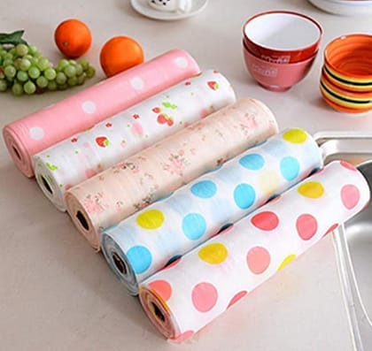 Vaibhavi SimpleTec mat Mat for Kitchen,, Antibacterial Waterproof Dining Printed Kitchen Mat Shelf Table Mat Shelf Liners Roll Drawer RefrigeratorPack of 1 (Size 30 x 300 cm)