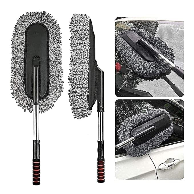 Vaibhavi Removable Telescopic Wax Drag,Fiber Car Nano Wash Brush, Car Dusting, Car Brush, Car Tool Car Mop Wax Holiday Calendar Car Duster Talking Hamster Plush Toy,Removal for Duster