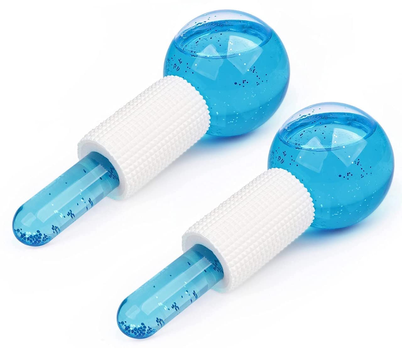 Twenty4x7 Facial Ice Globe,Smart Cool Face Roller Ball, Facial Massage Tools for for Neck Eye Circle Reduce Puffiness Anti Ageing Wriknles Soothing Firming Skin 2Pcs