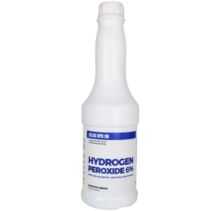 Hydrogen Peroxide 6 %  disinfectant , sanitize, fumigation and whitening  ESLOC HPO 06 - Scientific Indian