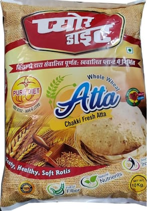 Purediet Chakki Fresh Atta 10 Kg