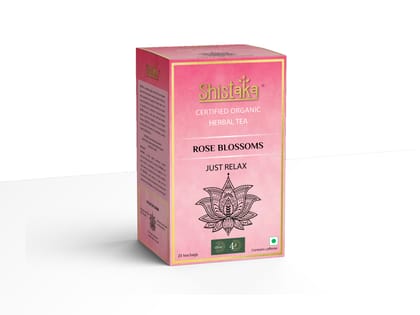 Shistaka Rose Green Tea | For Beautiful Skin and can enhance mood | Green tea|(25 Tea Bags)