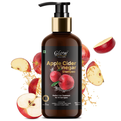 Glow Skin Care Apple Cider Vinegar Shampoo No Sulphate & Parabens, 300ml