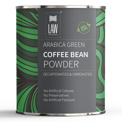 Raw Green Unprocessed Coffee Beans Powder (Organically Grown, Single Origin & Premium Arabica Grade AA) –Best for Natural Immunity Booster and Weight Loss