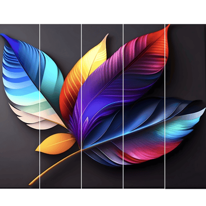 Wall Painting for Living Room | Canvas Printing | Infinity Edge | Modern Art | Vibrant Color | 30 inch X 48 inch