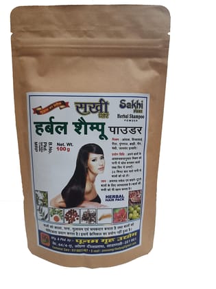 Sakhi Pure Herbal Shampoo Powder 100g(Pack of 4)