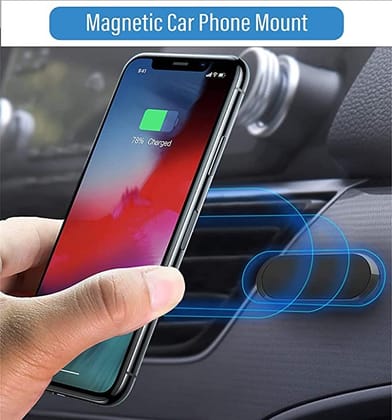 CARTBURG Flex Car Phone Holder - Universal Magnetic Flex Car Phone Holder, with Super Strong Magnet 360� Rotation Dashboard Car Mount, Can be Used in Car, Bike, Office