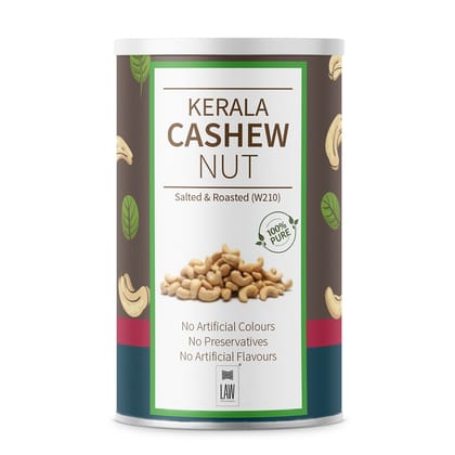 Premium Quality Cashew (W 210) from Kerala – (Salted & Roasted) – 500 gm