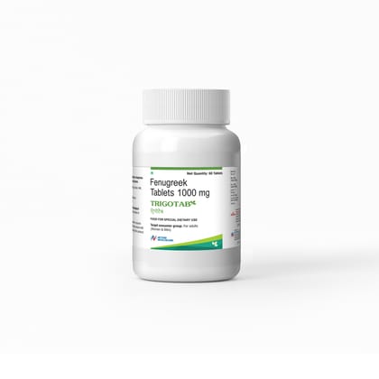 Trigotab Fenugreek Seed Extract Powder Tablets for Diabetes - 60 Tablets