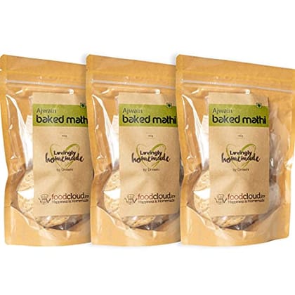 Baked Ajwain Mathi - Pack of 3