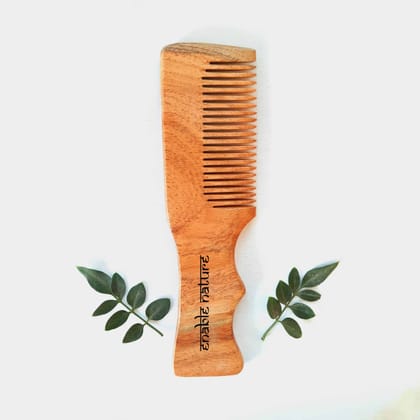 Enable Nature Neem Wood Comb for Kids Curvy