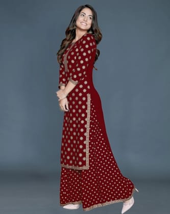 Solace Fab Elegant Rayon Kurta Palazzo Set