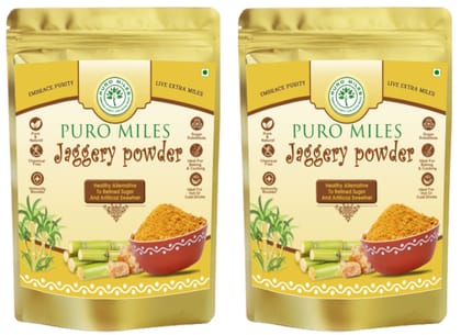Puro Miles Jaggery Powder | Gur Shakkar| Gur Powder | Organic & Natural | Free from chemicals and preservatives | Substitute of Refined Sugar| Proven Immunity Booster as per Ayurveda (1.6 Kg)