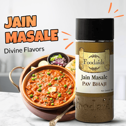 Foodaids Jain Pav Bhaji Masala Powder / No Onion , No Garlic 100 Gm