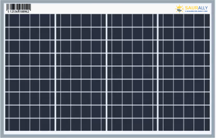 60W, 12V Saurally Solar Panel Poly
