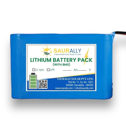12Ah 12.8V LFP (LiFePO4) Lithium Ferro Phosphate Battery Pack With BMS