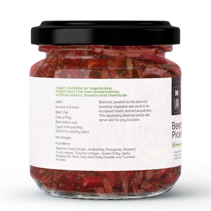 Homemade Beetroot Pickle -Handmade/Preservative free/Grandma’s Secret Recipe/Kerala Style