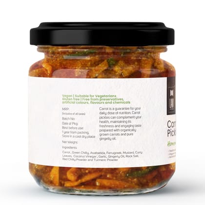 Homemade Carrot Pickle -Handmade/Preservative free/Grandma’s Secret Recipe/Kerala Style