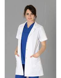 UNISEX COTTON Lab Coat/Doctor Coat Half Sleeves - White