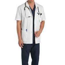 UNISEX COTTON Lab Coat/Doctor Coat Half Sleeves - White