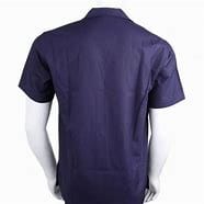 UNISEX COTTON Lab Coat/Doctor Coat Half Sleeves - Navy Blue