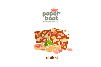 paper boat crush peanut chikki