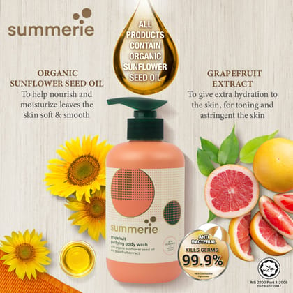 Summerie Grapefruit Purifying Body Wash - 325ml