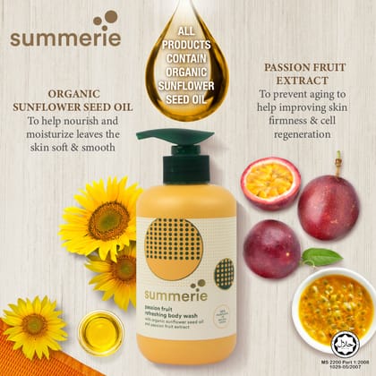Summerie Passion Fruit Purifying Body Wash - 325ml