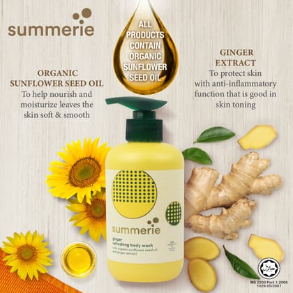 Summerie Ginger Purifying Body Wash - 325ml