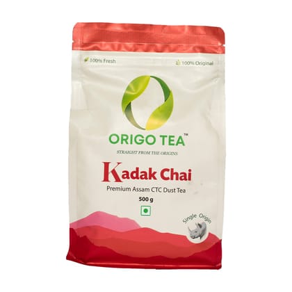 Origo Tea - Kadak Chai - Premium Assam CTC Dust Tea (500 g)
