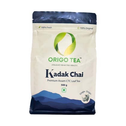 Origo Tea - Kadak Chai - Premium Assam CTC Leaf Tea (500 g)