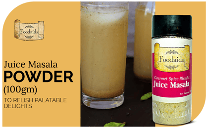 Foodaids Juice Masala Powder 100Gm , Make Your Fruit Juice Drink/Beverages Delicious .