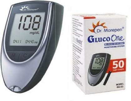 DR. MOREPEN BG-03 Gluco-One Glucometer with 50 Strips