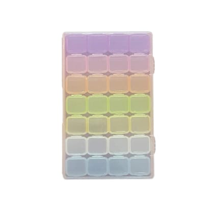 Rack Jack mini storage plastic box for medicines jewellery essentials - set of 8 - multicolour