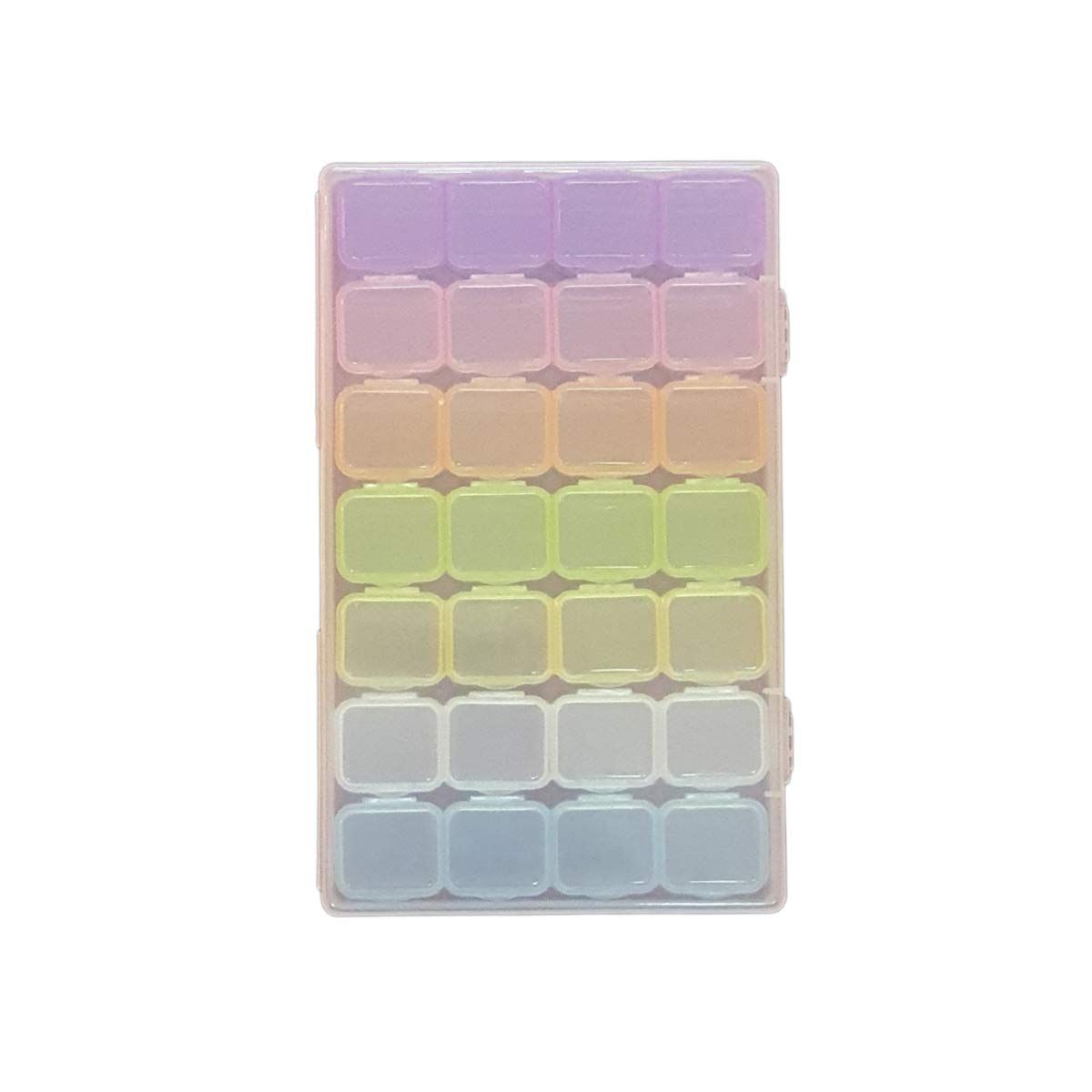 Rack Jack mini storage plastic box for medicines jewellery essentials - set of 8 - multicolour