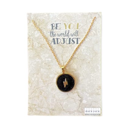Rack Jack dreamy Gold Enamel Charm Pendant - Black Star Rack Jack dreamy Gold Enamel Charm Pendant - Black Star