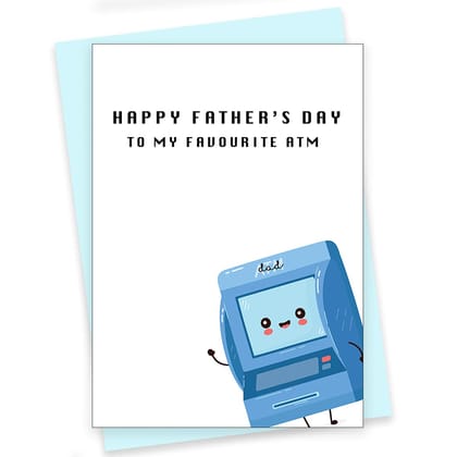 Rack Jack Father's Day Funny Greeting Card - My Favourite ATM Rack Jack Father's Day Funny Greeting Card - My Favourite ATM