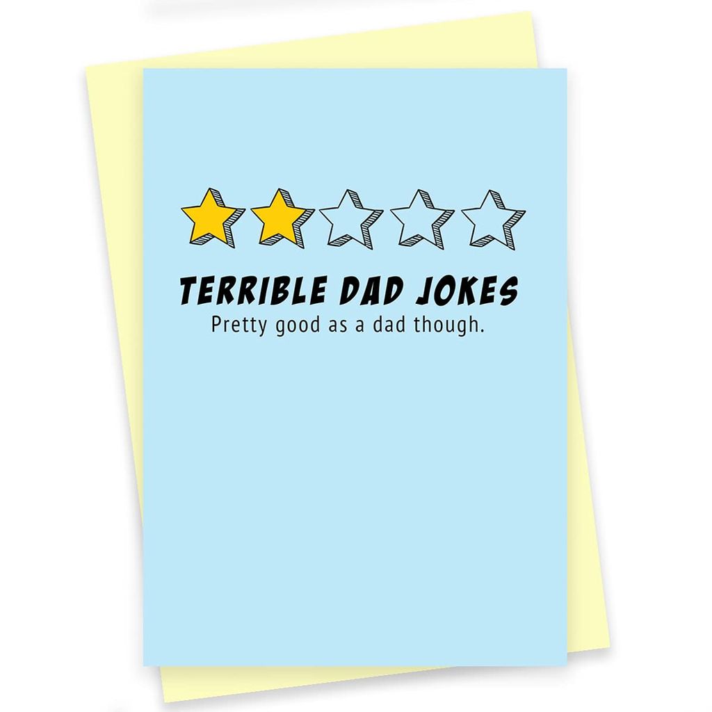 Rack Jack Father's Day Funny Greeting Card - Terrible Dad Jokes - Stationery | Buy online on ZillyBuy