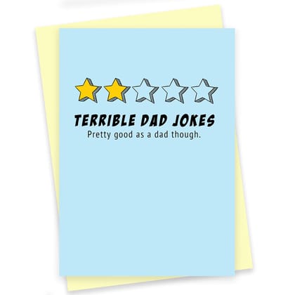 Rack Jack Father's Day Funny Greeting Card - Terrible Dad Jokes