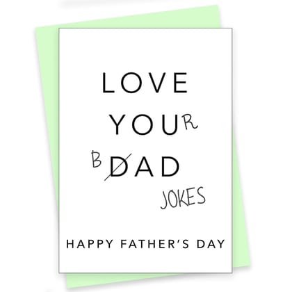 Rack Jack Father's Day Funny Greeting Card - Love Your Bad Jokes