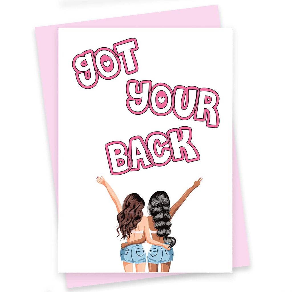 Rack Jack friendship's day funny greeting card - got your back - Stationery | Buy online on ZillyBuy