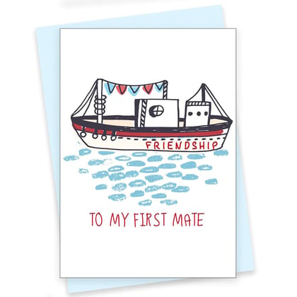 Rack Jack friendship's day funny greeting card - to my first mate