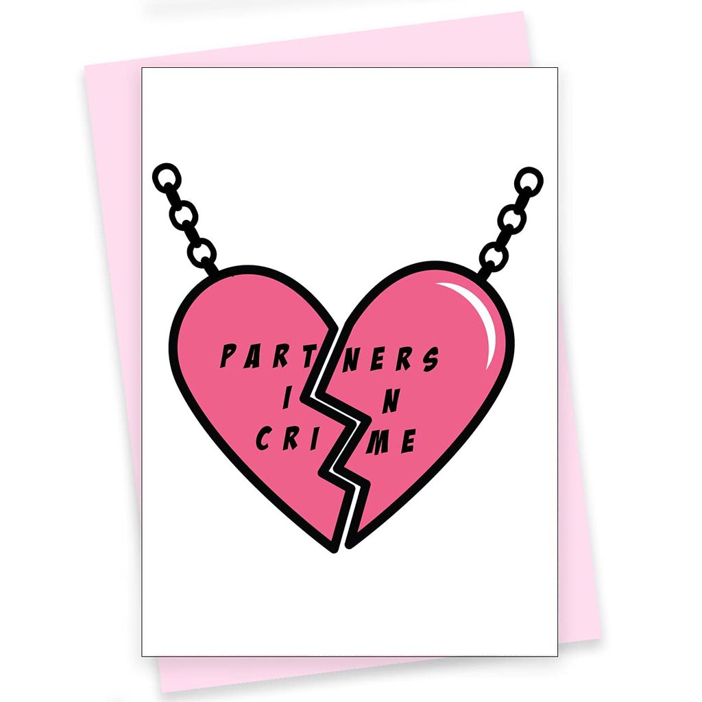 Rack Jack friendship's day funny greeting card - partners in crime - Stationery | Buy online on ZillyBuy