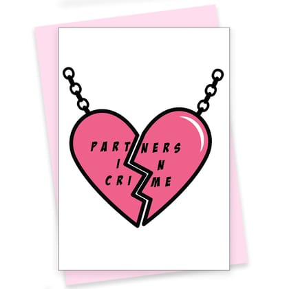 Rack Jack friendship's day funny greeting card - partners in crime