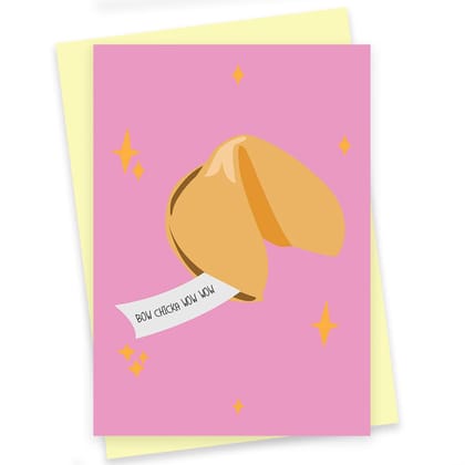 Rack Jack funny romantic greeting card - fortune cookie