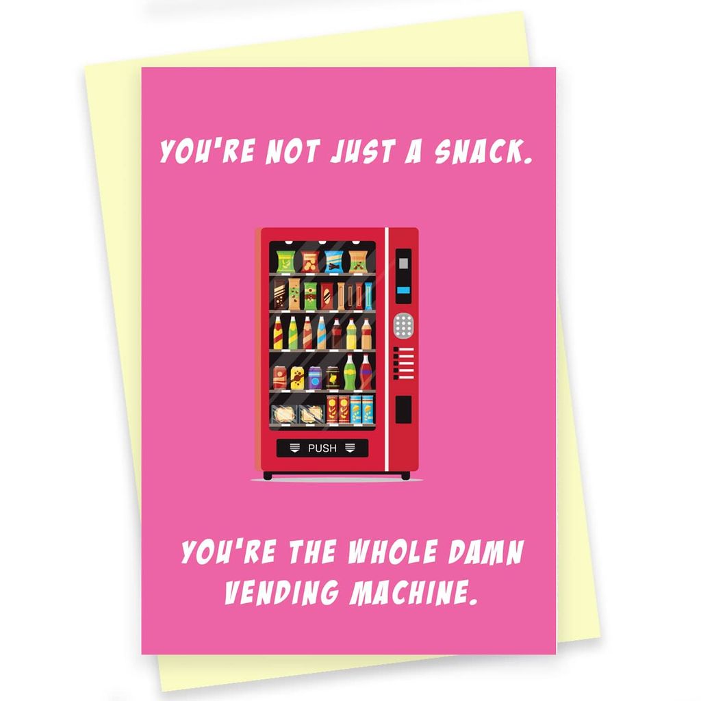 Rack Jack funny romantic greeting card - vending machine - Stationery | Buy online on ZillyBuy