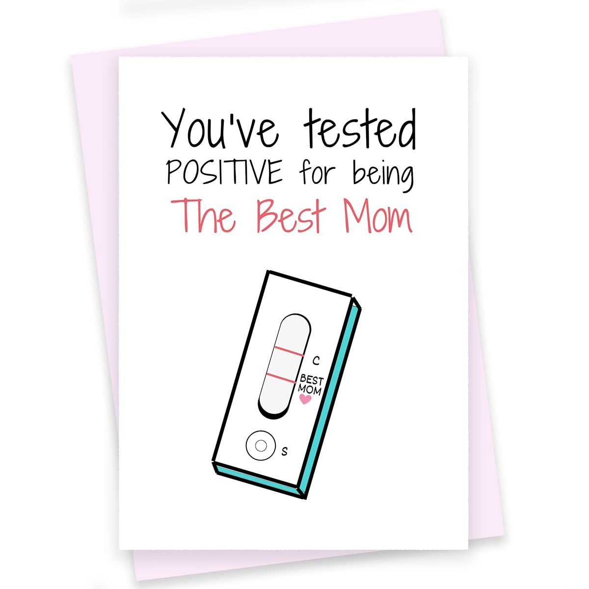 Rack Jack Mother's Day Funny Greeting Card with Envelope - Tested Positive