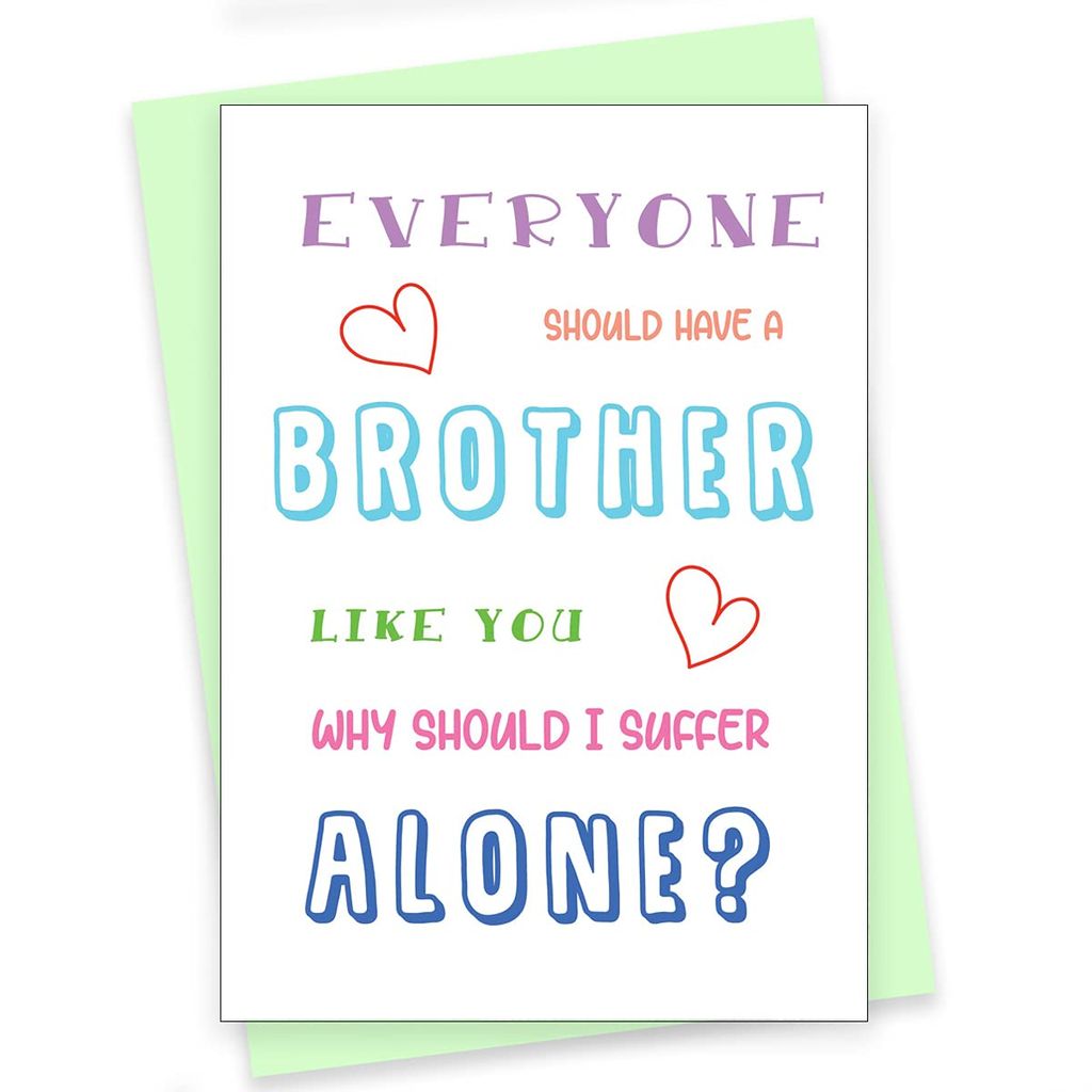 Rack Jack rakshabandhan funny greeting card - why should i suffer alone - Stationery | Buy online on ZillyBuy