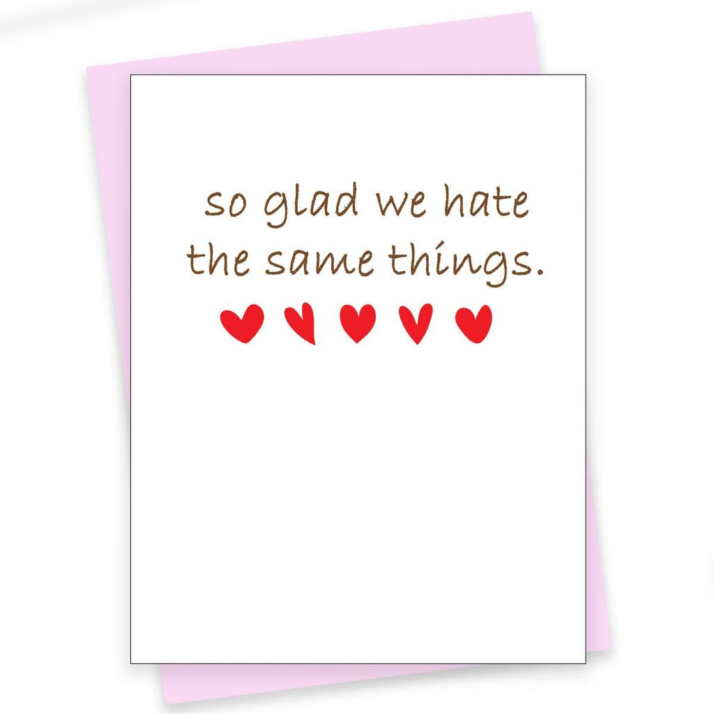 Rack Jack greeting card hate the same things - Stationery | Buy online on ZillyBuy